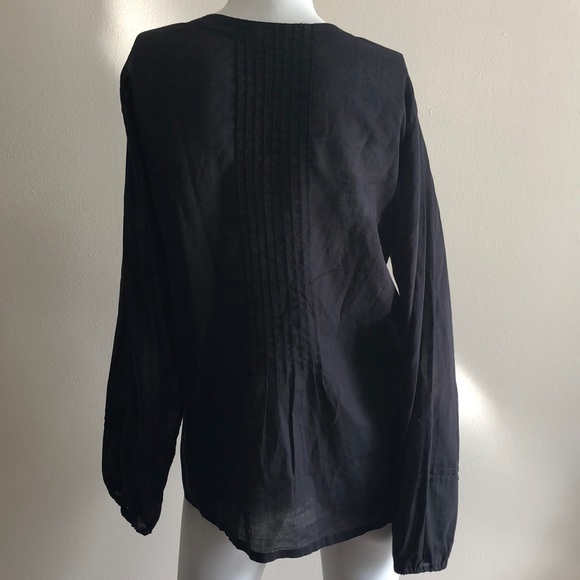 Johnny Was Embroidered Black Top - Picture 5 of 6